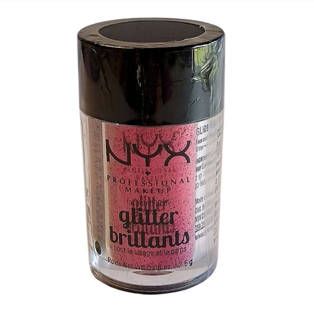 9 x NYX Glitter Brilliants Face & Body Glitter, GLI 09 Red